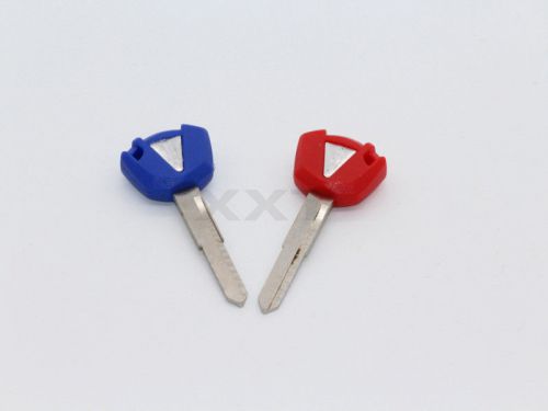 2x blue red blank key blade for kawasaki zx-10r 2011 z1000 2011 er6n 2011 2012