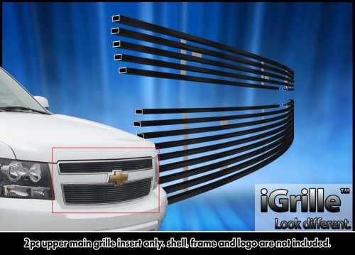 For 2007-2014 chevy tahoe/suburban/avalanche black stainless billet grille