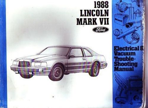 1988 lincoln mark vii shop service manual electrical wire wiring diagram