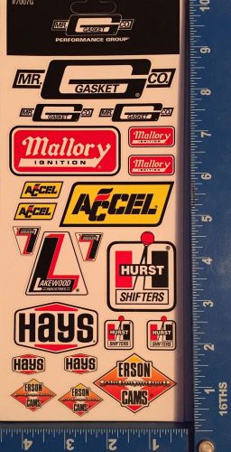 7007g mr gasket mallory ignition accel hurst erson cams hays lakewood stickers