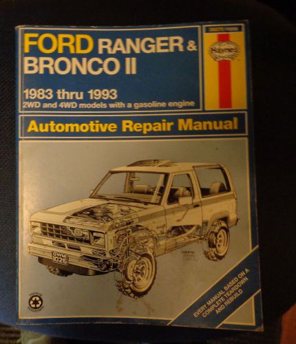 Haynes repair manual 36070,1983-93 ford ranger&amp;bronco ii ,2wd &amp; 4wd gas engines
