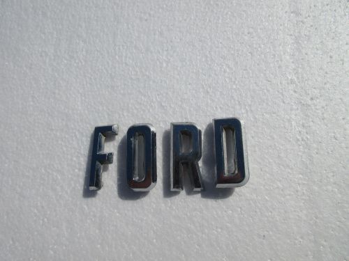 1967 1968 ford hood emblem letters