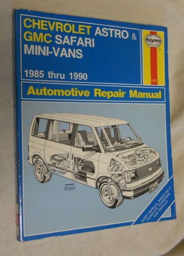 Haynes 1477 automotive repair manual: chevrolet astro &amp; gmc safari mini-vans