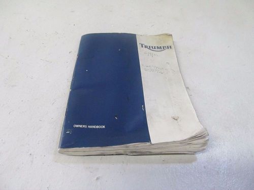 Triumph speed four speed 4 owners manual