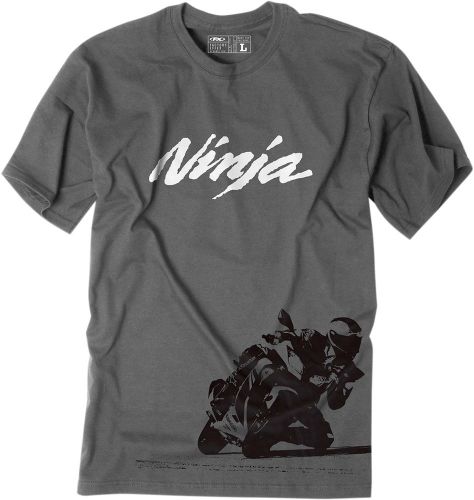 Factory effex-apparel 18-87138 kawasaki ninja wrap t-shirt 2x grey