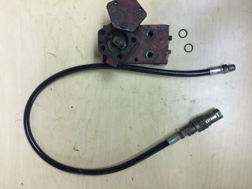 Western snow plow. cable operated  pump  power angle block