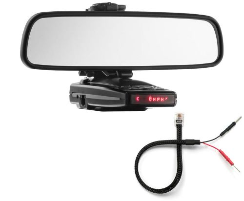 Mirror mount bracket + mirror wire cord - escort 9500ix 8500x50 x70 s55