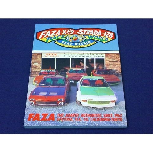 Faza fiat x1/9 128 strada race world book by al cosentino - brand-new