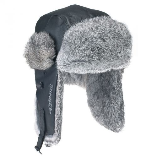 Ski-doo mens vintage rabbit fur hat (black) 4458970090~new