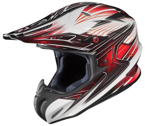 Hjc rpha-x factor off road motorcycle helmet red size medium