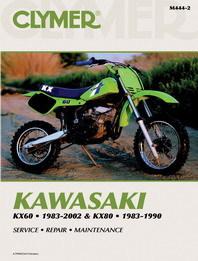Clymer repair manual kawasaki kx60 1983-2002, kx80 1983-1990