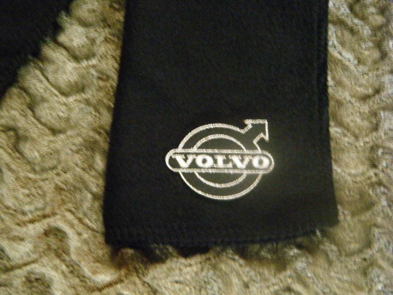 Volvo   black fleece scarves scarfs scarf  9" x 60" (inches)  auto car 