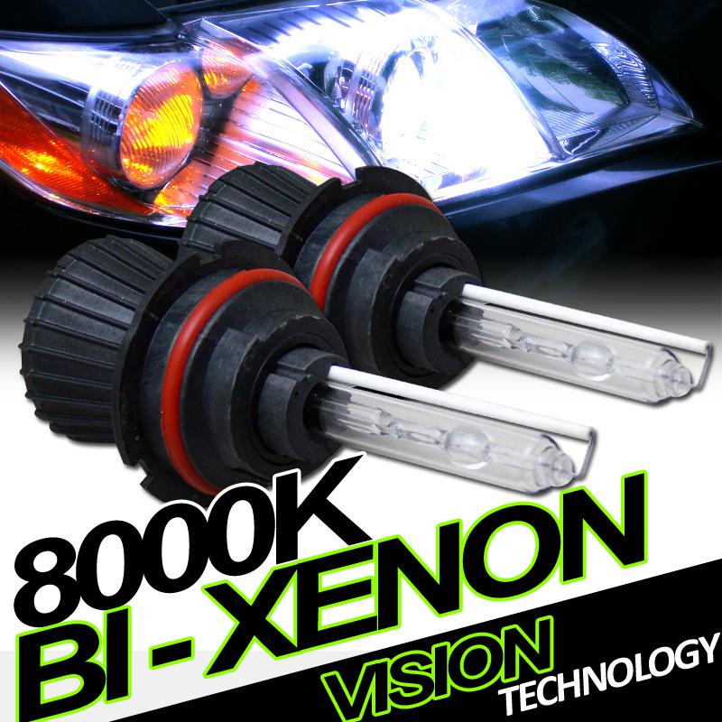2pc 9004/hb1 bulb 8000k bi-xenon head light high+low beam hid conversion kit 1