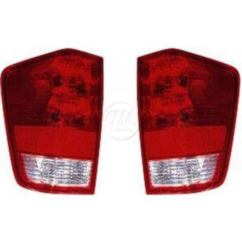 04-12 nissan titan pickup truck brake light taillight lamp left & right pair set