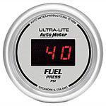Autometer ultra-lite digital series-2-1/16" fuel press gauge 0-100 psi 6563