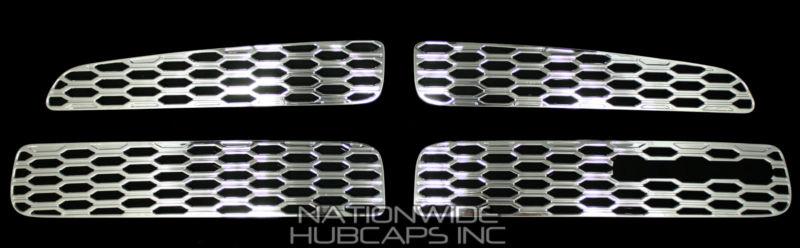 Dodge charger chrome snap on grille overlay new grill insert trim free shipping
