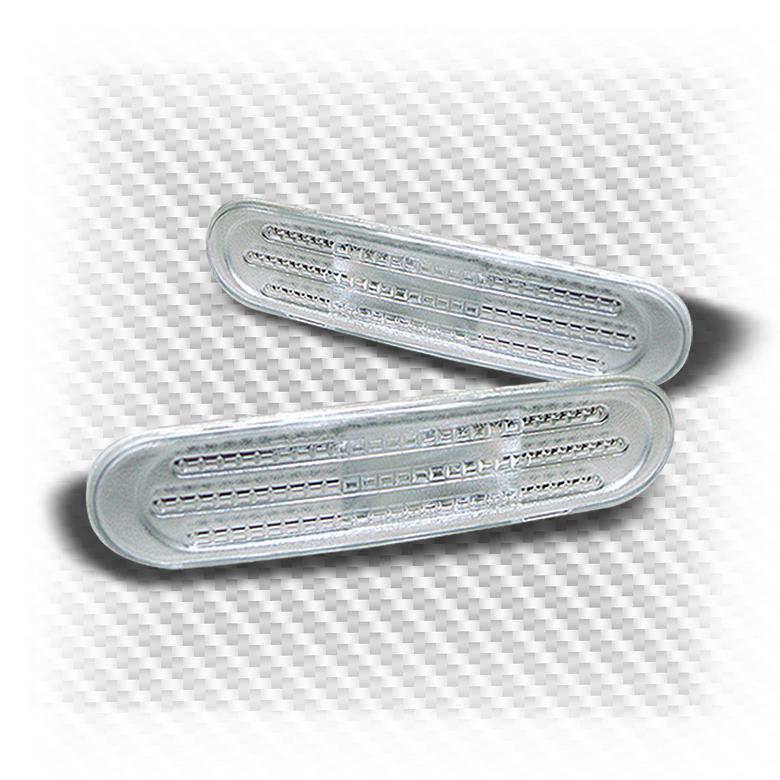 02-05 civic 3dr hb ep3 euro clear bumper parking signal lights left+right set