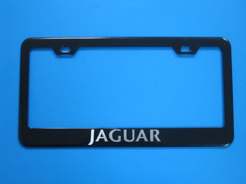 "jaguar" xk xj xf s/x type black license frame 1pc