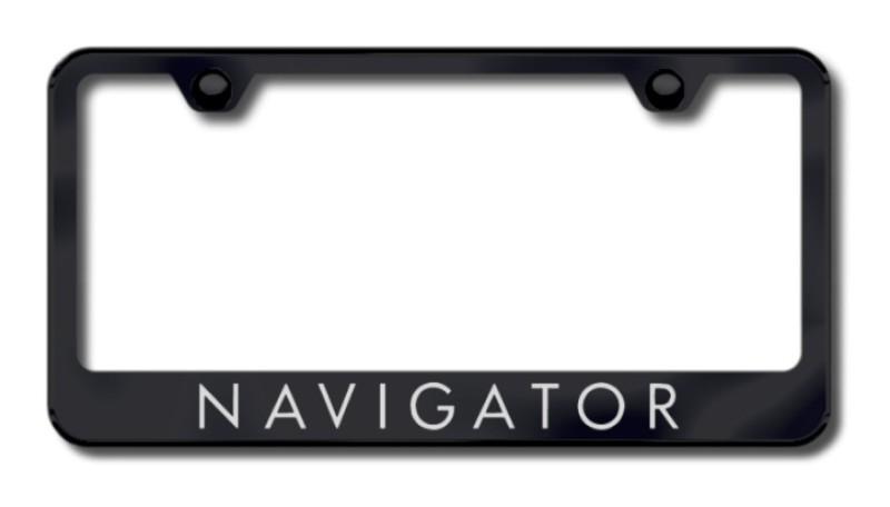 Ford navigator laser etched license plate frame-black made in usa genuine
