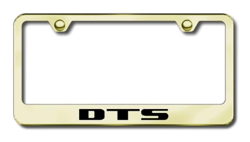 Cadillac dts  engraved gold license plate frame made in usa genuine