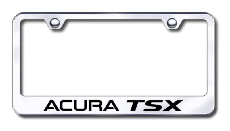 Acura tsx engraved chrome license plate frame lf.ats.ec made in usa genuine