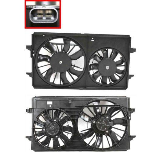 Chevy malibu pontiac g6 saturn aura dual radiator cooling fan assembly new