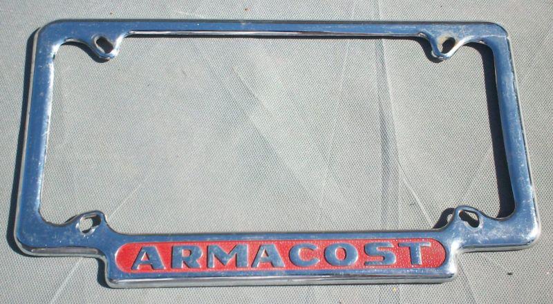 50s armacost studebaker original license plate frame avanti golden hawk rat rod