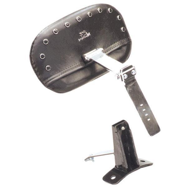 Mustang driver backrest kit - smooth - chrome studs  79070