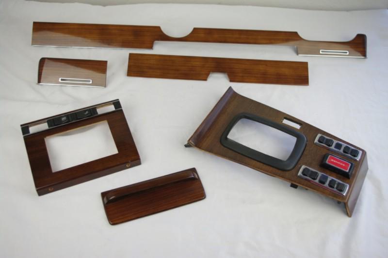 Mercedes-benz w116 zebrano wood 6 pieces compleat trim set 280s 380sel 450sel