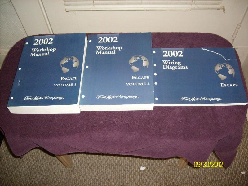 2002 ford escape ford service repair manual set of 2 plus wiring diagrams