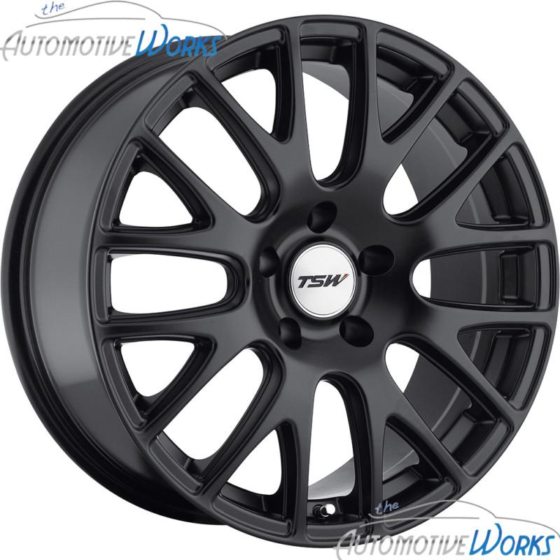 18x9.5 tsw mugello 5x120 +20mm matte black rims wheels inch 18"