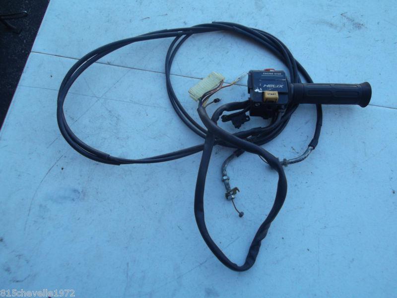 1986 honda cn250 helix used right handlebar switch with throttle and cables l@@k