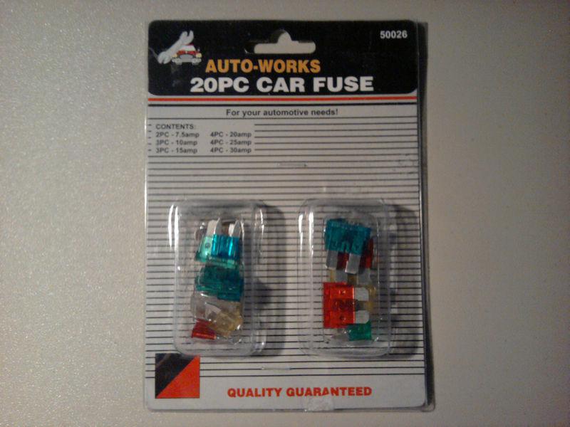 New auto-works 20 pc. car fuse package