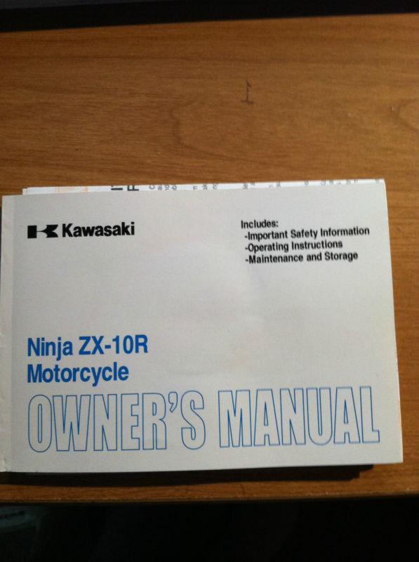 Kawasaki zx10r owner manual