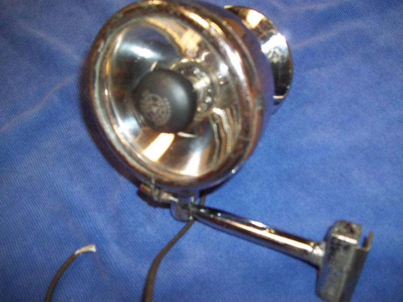 Vintage clamp-on spotlight/mirror ratrod,hotrod,leadsled