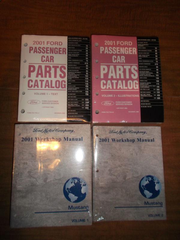 2001 ford mustang service repair shop manual & parts catalog oem gt cobra mach 1