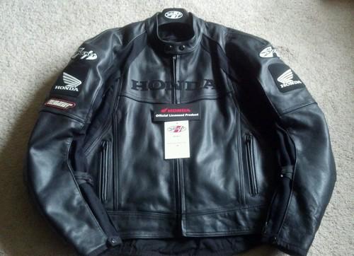 Joe rocket honda  black leather motorcycle  jacket 46