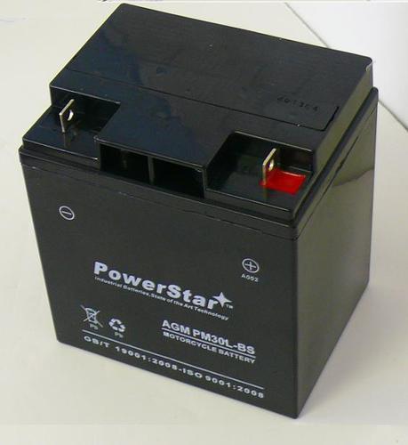 Powerstar big crank etx30l battery 2 year warranty replacement