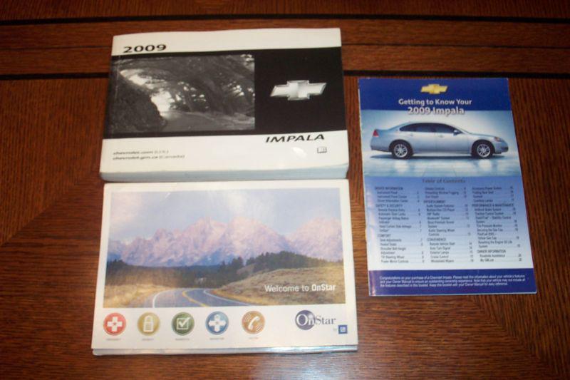 2009 impala owners manual with quick start onstar