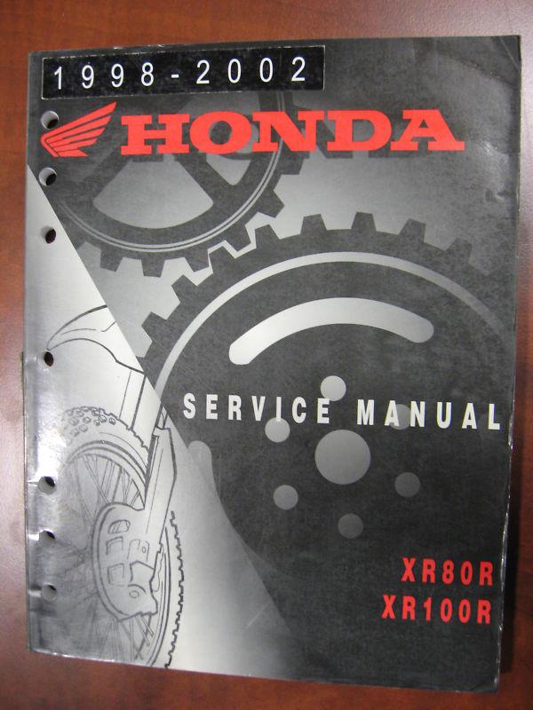 1998-2002 honda xr80r / xr100r factory service manual