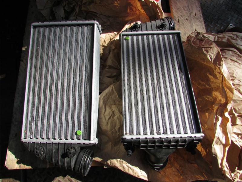 Porsche 997 turbo intercoolers oem removed for upgrades. 911