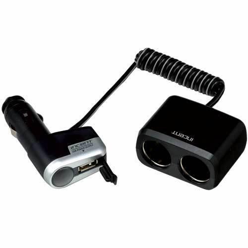 Brand new!! seiwa f155 two way socket cigar-lighter with usb iphone ipod charger