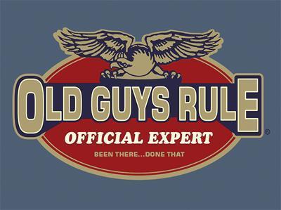 Old guys rule t-shirt cotton slate old guys rule official expert men's medium ea