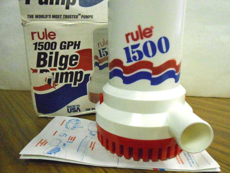New rule 1500 gph bilge pump model 02 ......................wl-148
