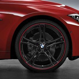 Bmw oem factory f30 double spoke 361 wheel and tire set 36112219674 20"