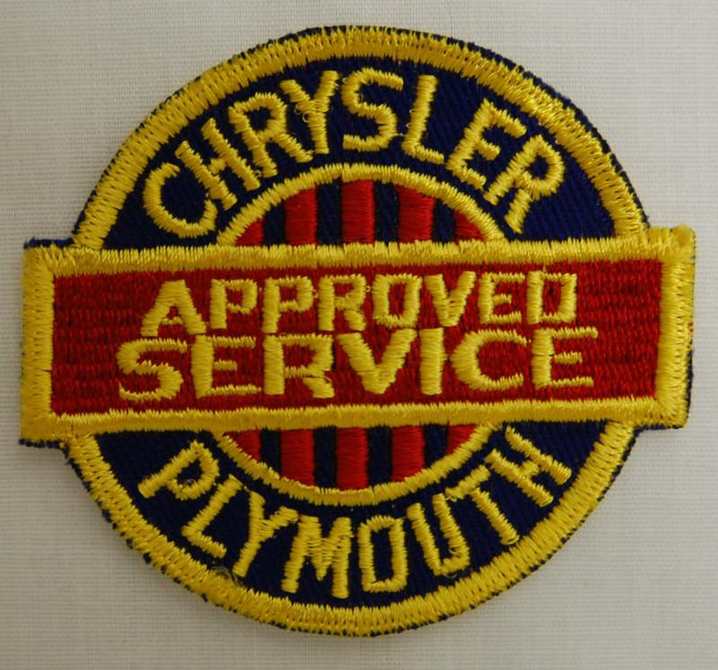 Vintage chrysler plymouth service sew on jacket patch rat rod 