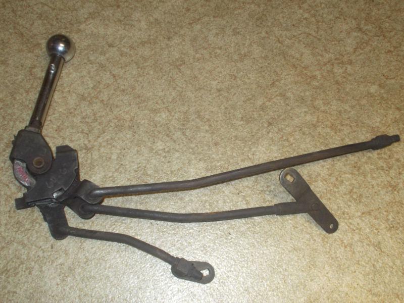 1964-1967 corvette shifter assembly complete original with rods 4 speed 