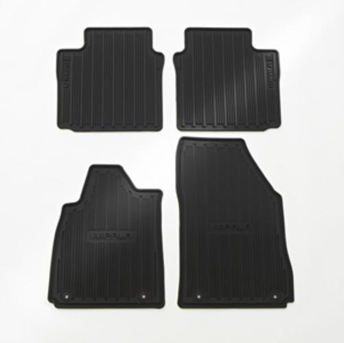 2014 chevy impala front and rear black premium all weather floor mats 22759780