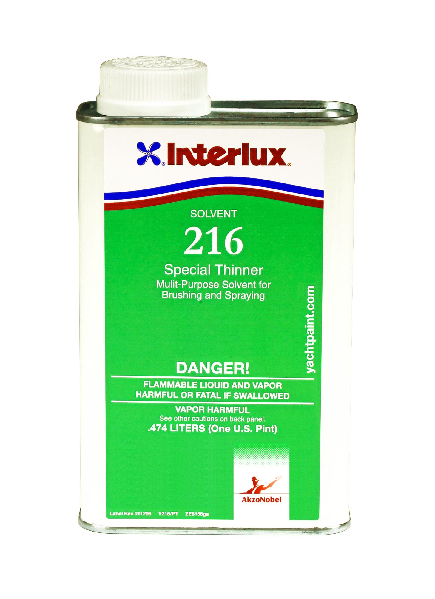 Interlux boat paint special thinner solvent 216 pint
