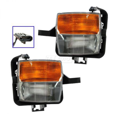 Fog driving lights turn signals left & right pair set for 03-07 cadillac cts